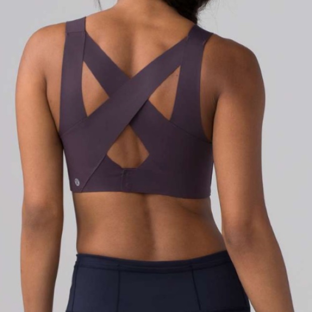 NWT BLACK CURRANT LULULEMON ENLITE BRA 34A 36A - Picture 5 of 6